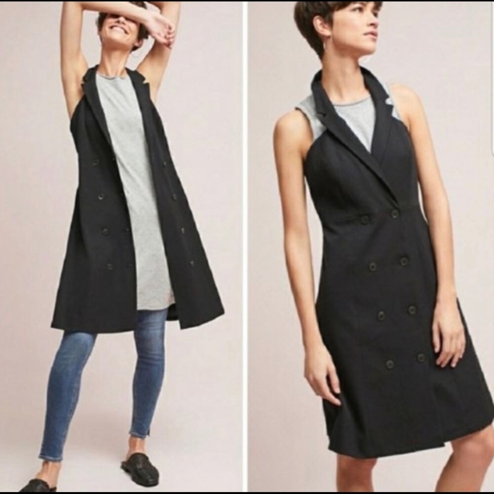 Anthro- Maeve Loretta Double Buttoned Blazer Dress